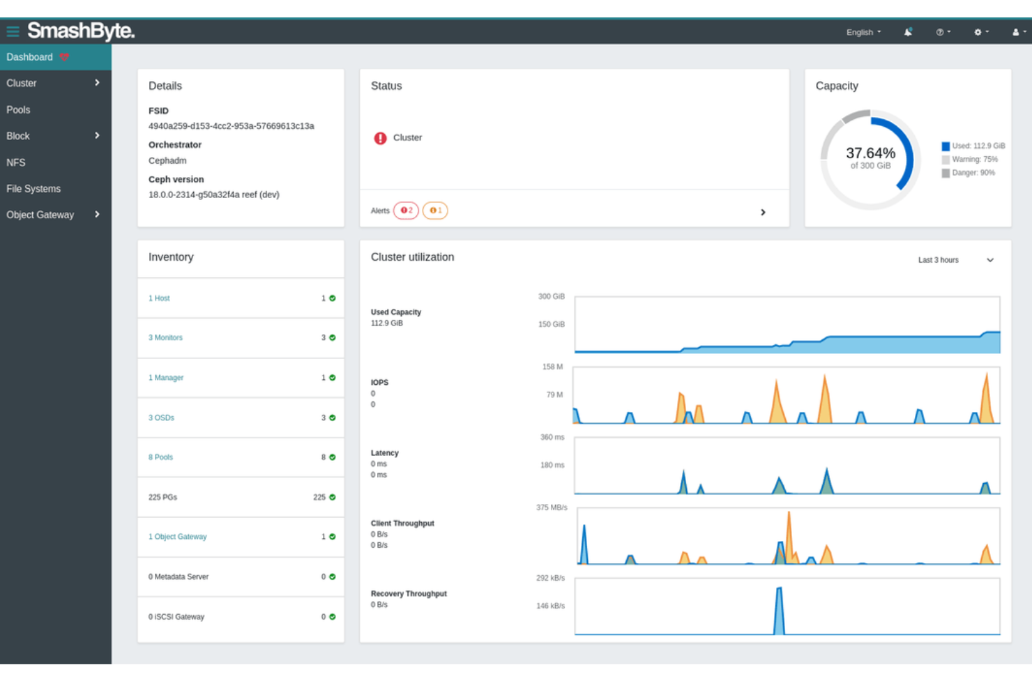 Smashbyte screenshot - 10 mejores soluciones de almacenamiento de datos empresariales analizadas en 2026
