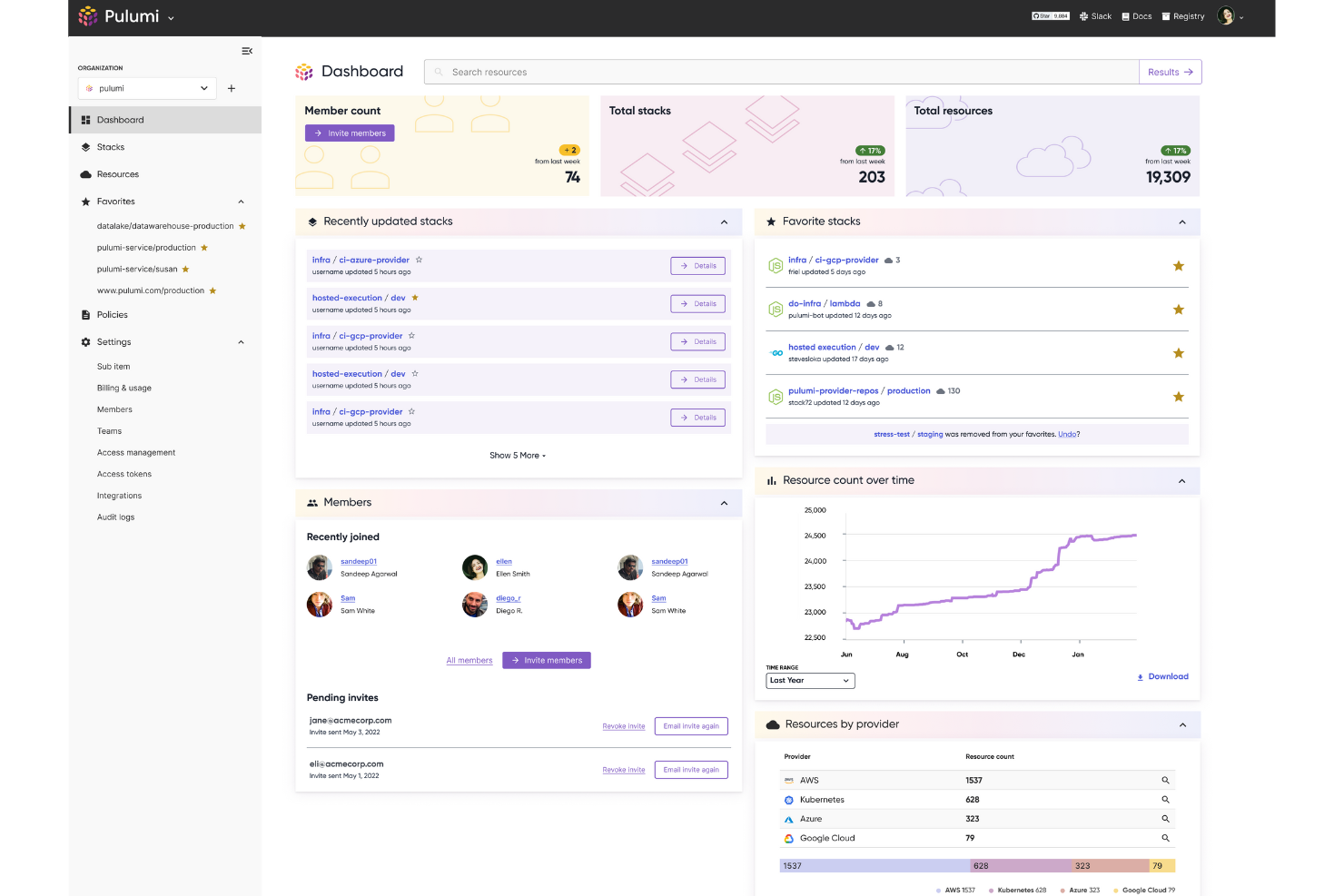 Pulumi screenshot - 10 mejores herramientas DevOps evaluadas para 2026