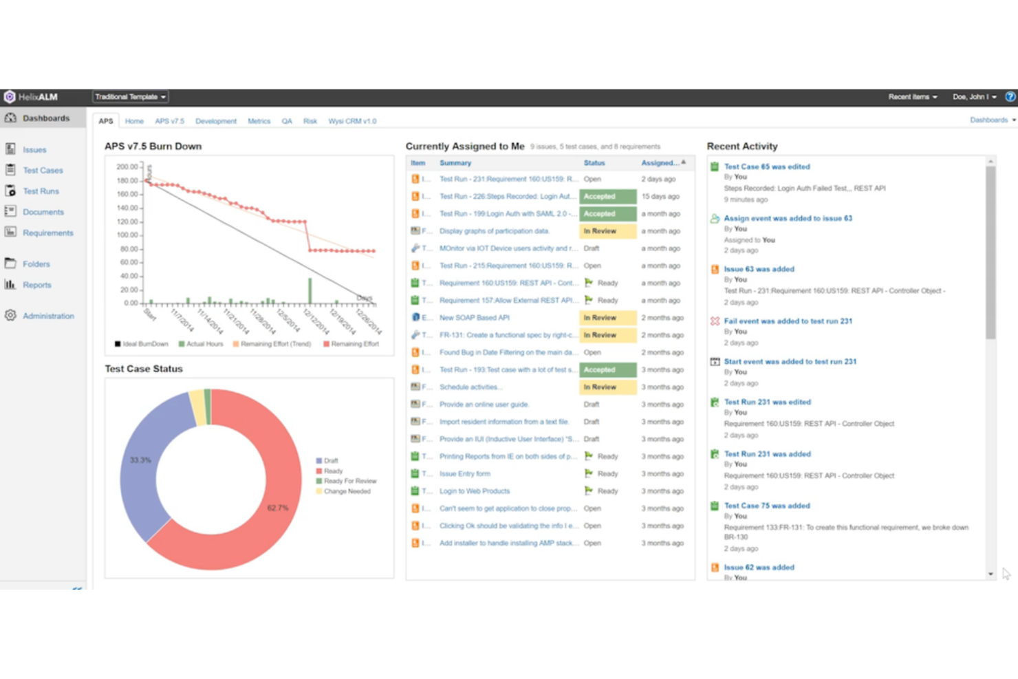 Perforce Helix ALM screenshot - 10 Mejores Software de Pruebas ALM Evaluados en 2026