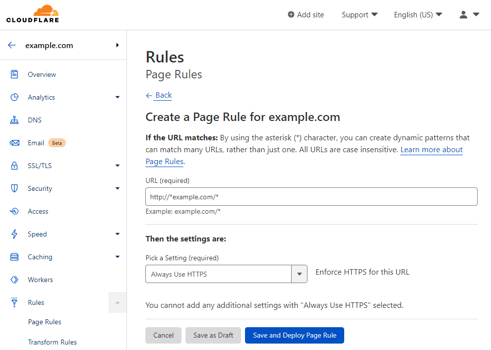 Cloudflare screenshot - 10 Mejores Proveedores de Servicios en la Nube Revisados para 2026