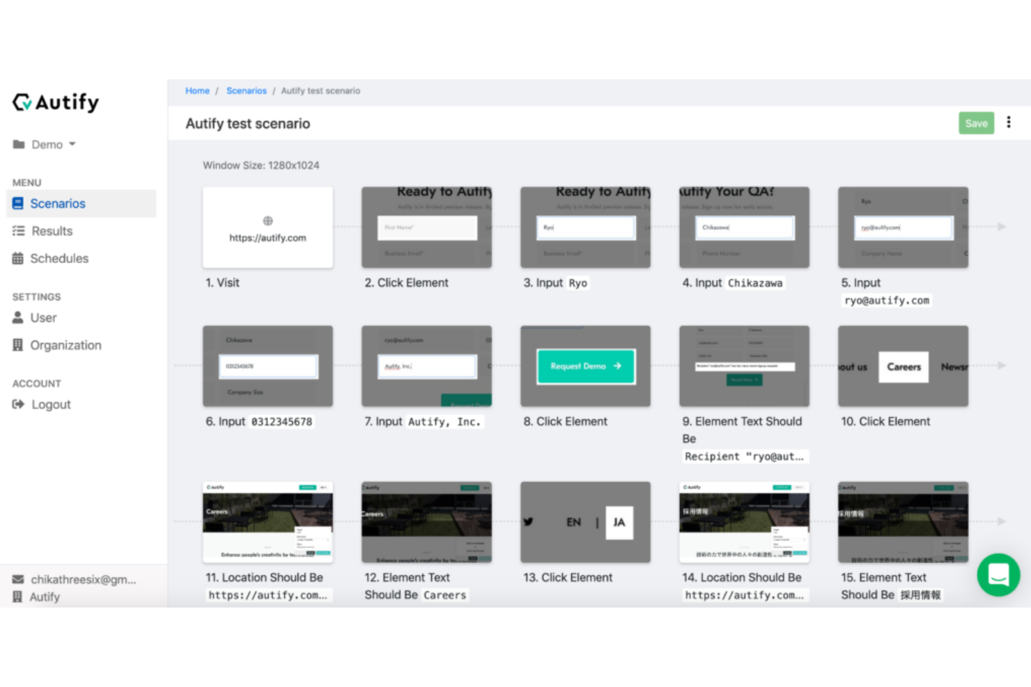 Autify screenshot - 20 Mejores Herramientas de Automatización de Pruebas Móviles en 2026