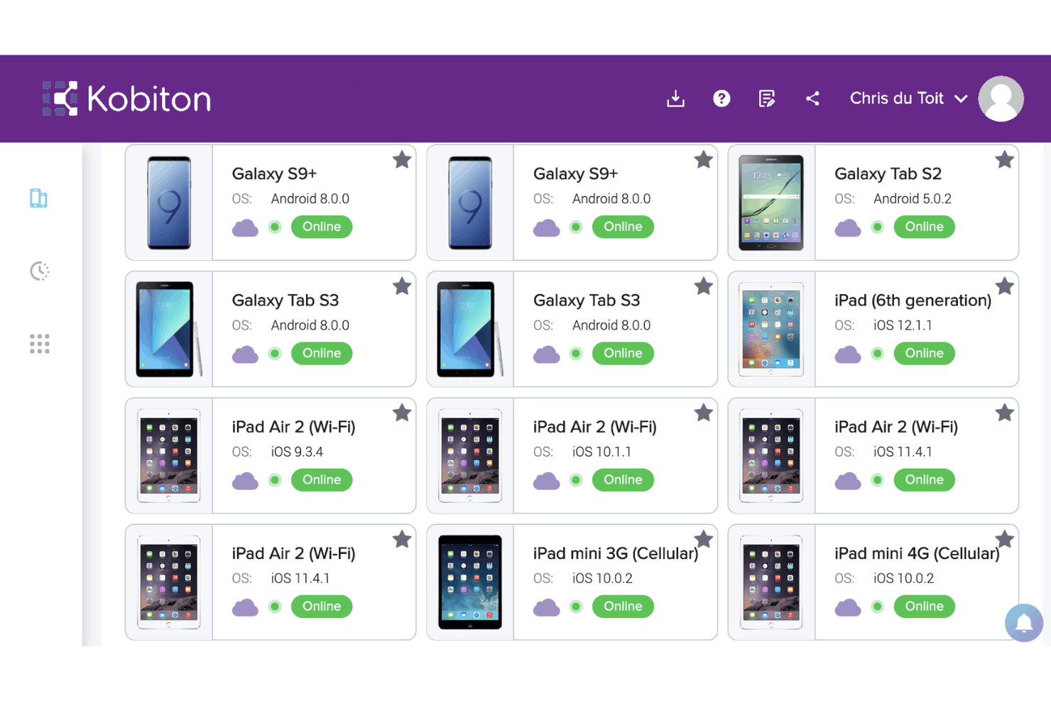 Kobiton screenshot - 10 Mejores Herramientas de Pruebas para Android Revisadas en 2026