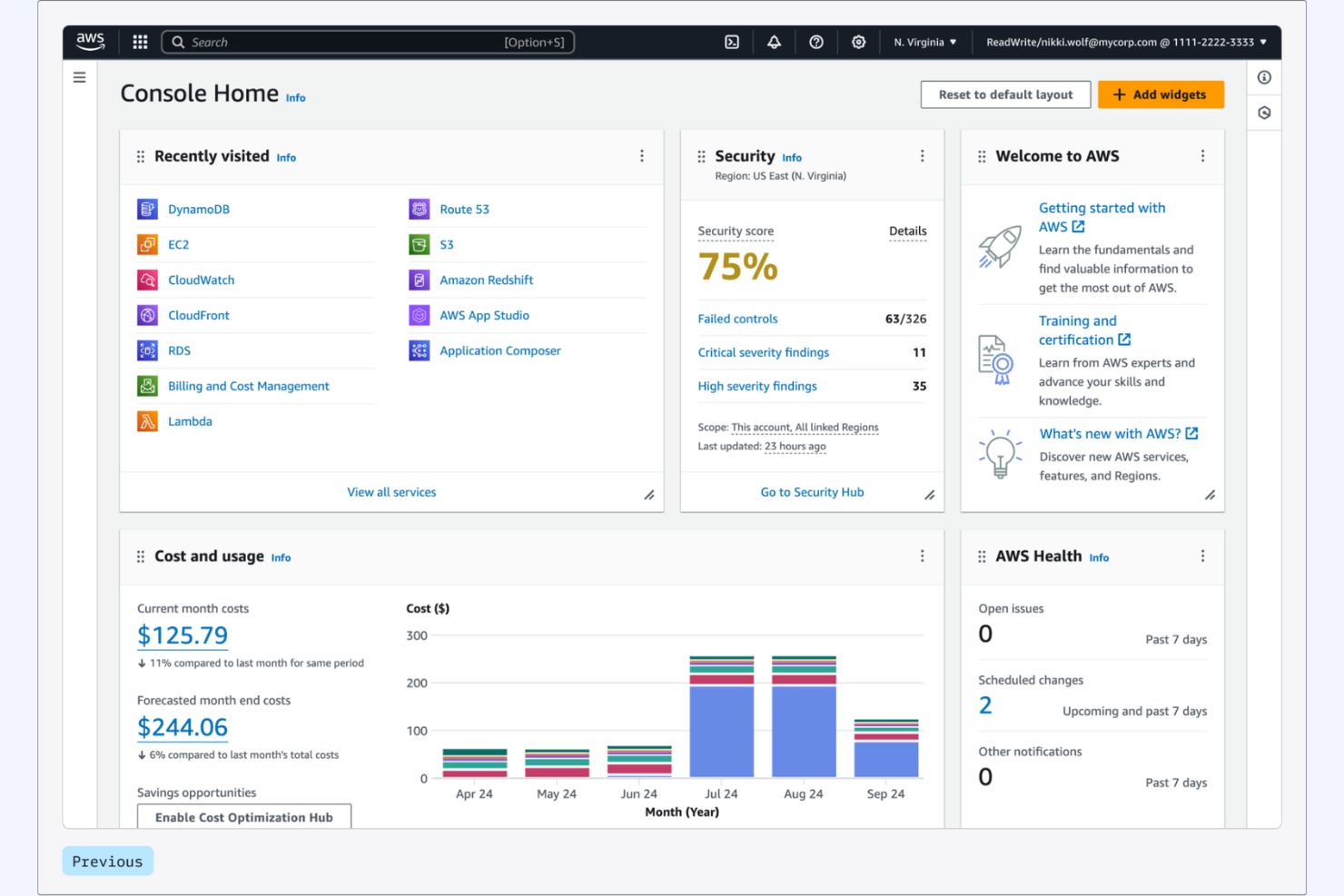 Amazon Web Services (AWS) screenshot - 10 Mejores Alternativas a Datto Analizadas en 2026