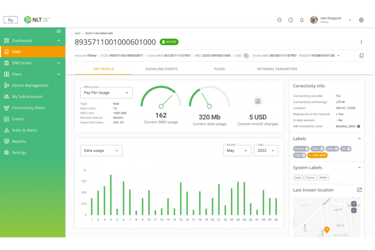 floLIVE screenshot - 10 Mejores Plataformas IoT Empresariales Analizadas en 2026
