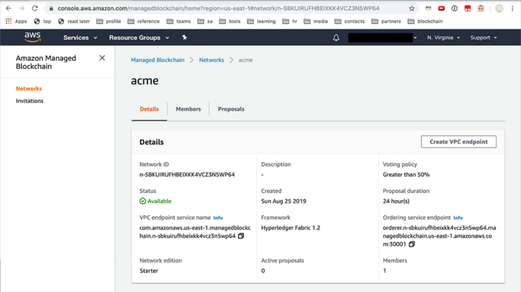 Amazon Managed Blockchain screenshot - El 10 Mejor Software de Blockchain de 2026
