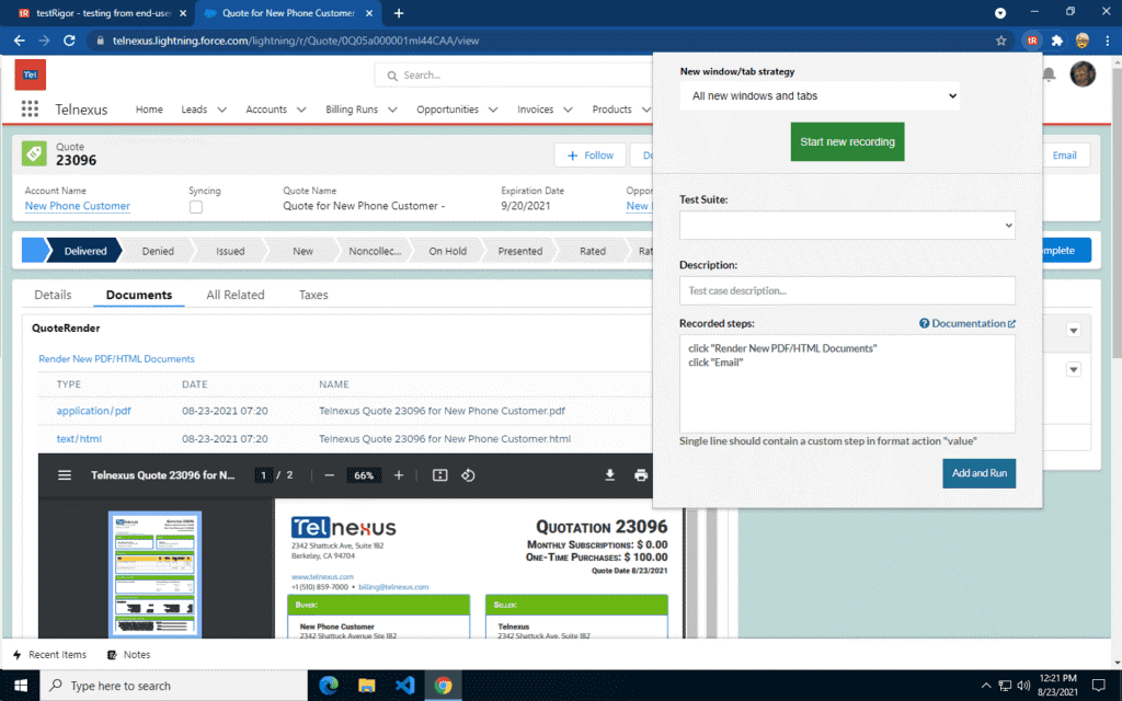 testRigor screenshot - 10 Mejores Herramientas de Automatización Web Analizadas para 2026