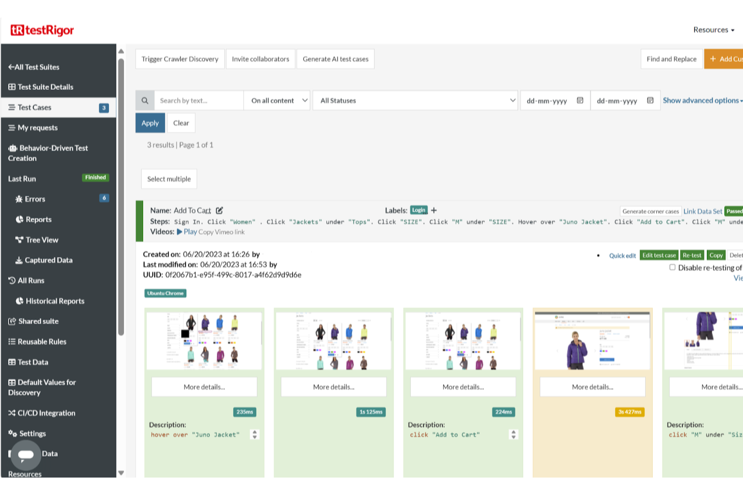testRigor screenshot - 10 Mejores Herramientas de Pruebas de Usabilidad Para Retroalimentación Real en 2026