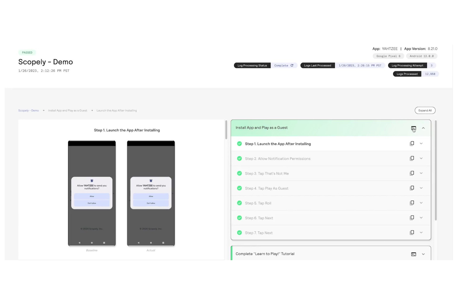 Mobot screenshot - Los 10 mejores servicios de pruebas automatizadas analizados en 2026
