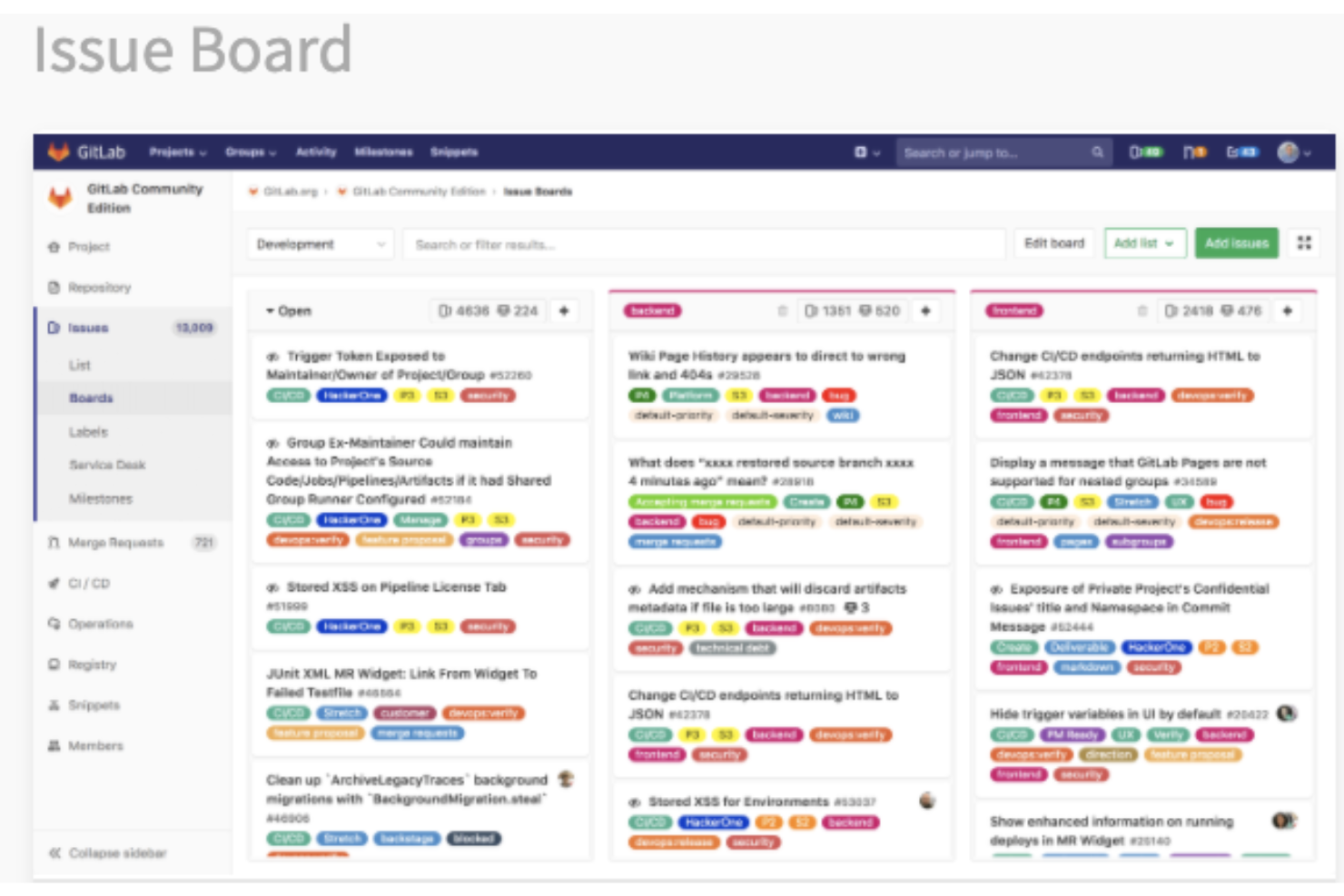 GitLab screenshot - 10 mejores herramientas SAST para codificación segura en 2026