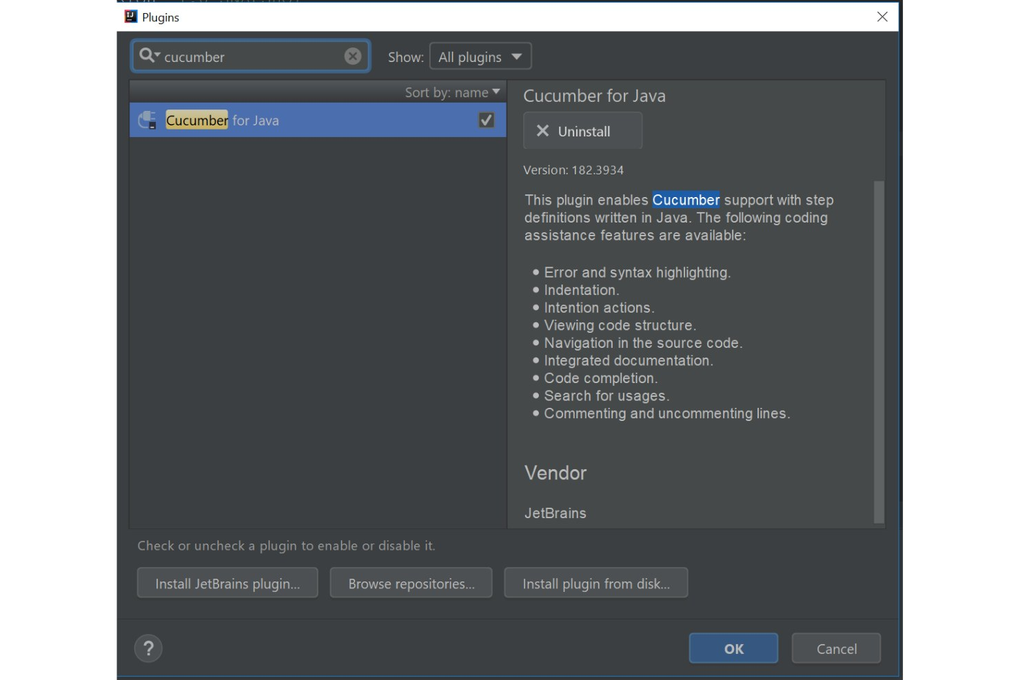 Cucumber screenshot - 10 Mejores Herramientas de Pruebas BDD Revisadas en 2026