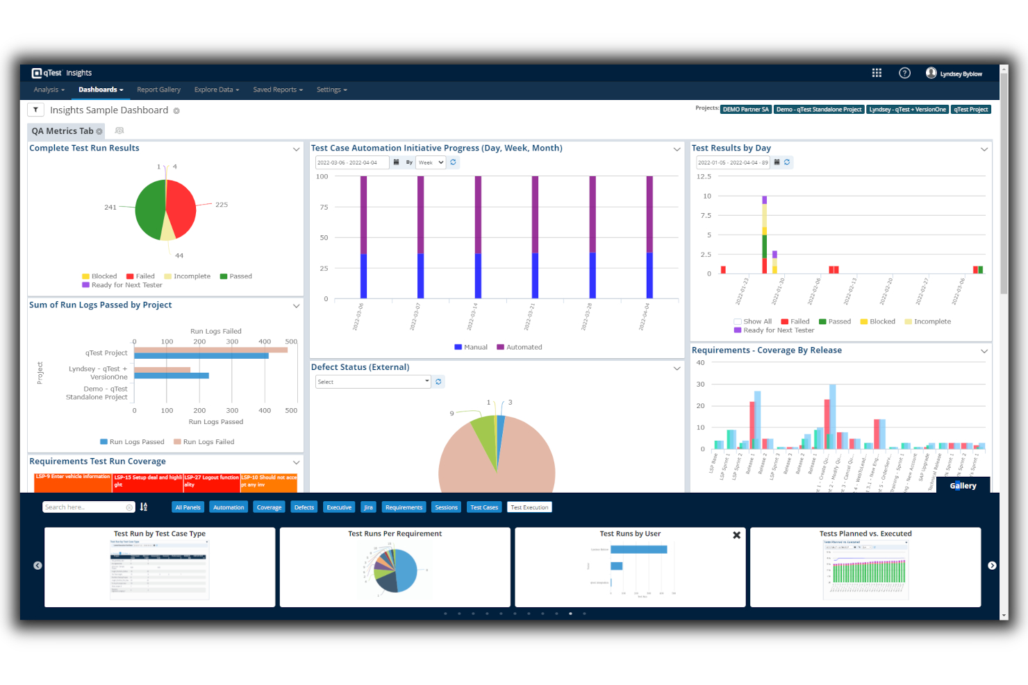 Tricentis qTest screenshot - 10 Mejores Herramientas de Pruebas BDD Revisadas en 2026