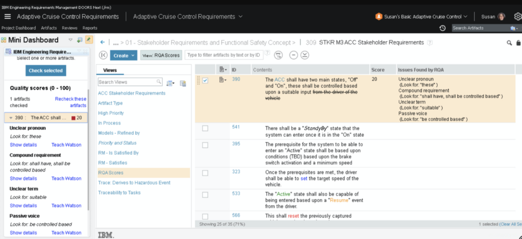 IBM Engineering Requirements Management DOORS Next screenshot - 10 Mejores Software de Gestión de Requisitos Revisados para 2026