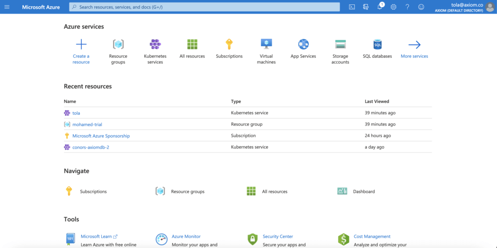 Azure Kubernetes Services screenshot - 10 Mejores Herramientas de Orquestación DevOps Analizadas en 2026