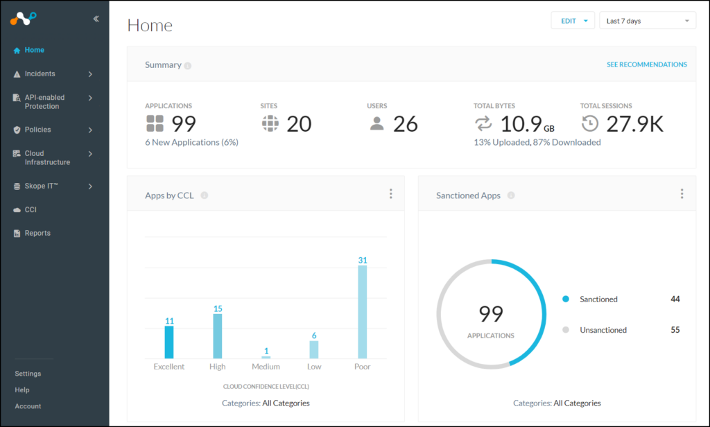 Netskope screenshot - Clasificación de las 10 Mejores Pasarelas Web Seguras de 2026