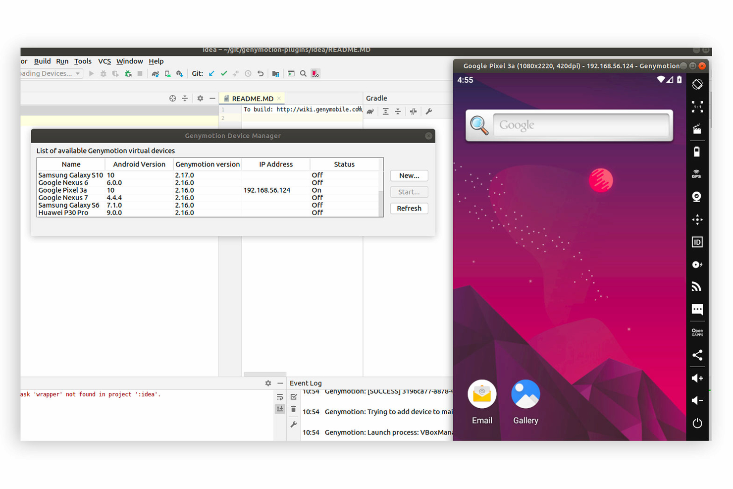 Genymotion screenshot - Probé 10 Emuladores de Android: Qué Funciona en 2026
