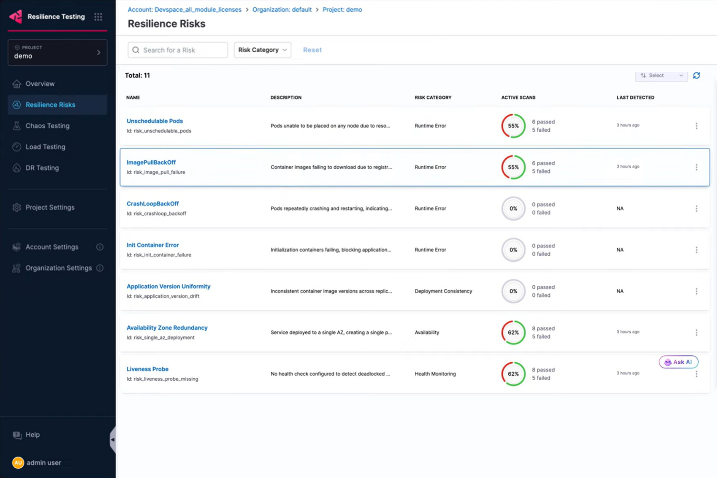 Harness.io screenshot - 10 meilleurs outils d’ingénierie du chaos en 2026