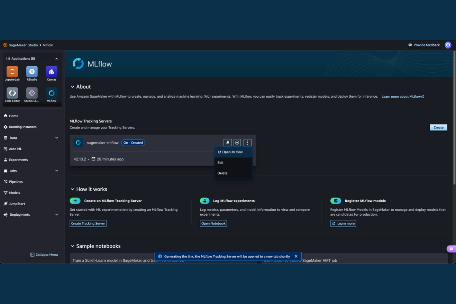 Amazon SageMaker screenshot - Les 10 Meilleurs Outils de Déploiement de Modèles ML en 2026