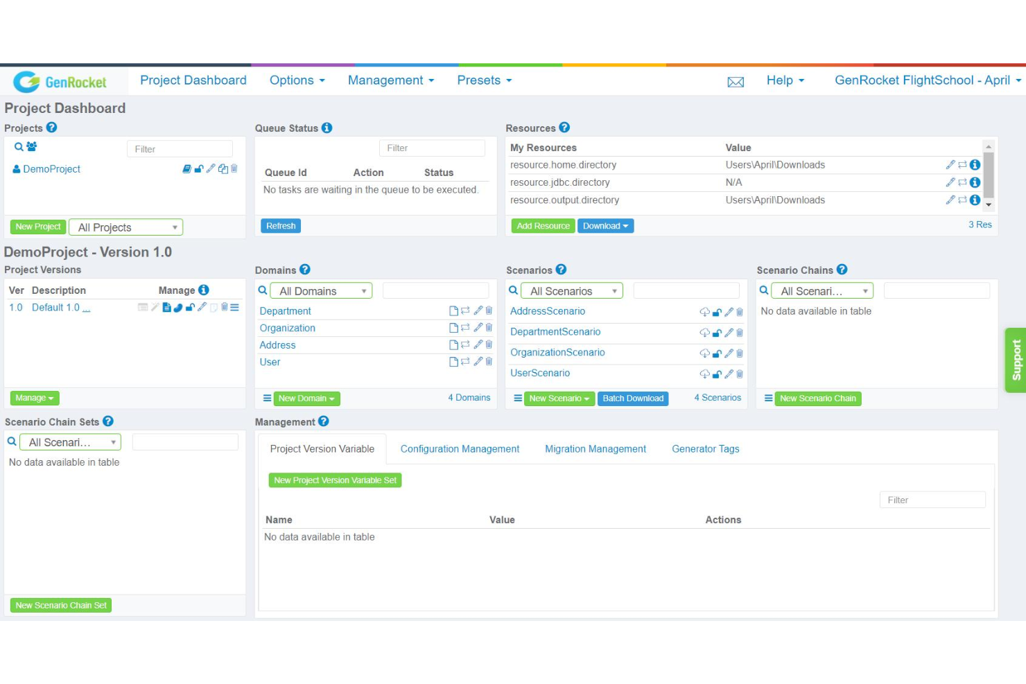 GenRocket screenshot - 10 beste tools voor het genereren van synthetische data in 2026