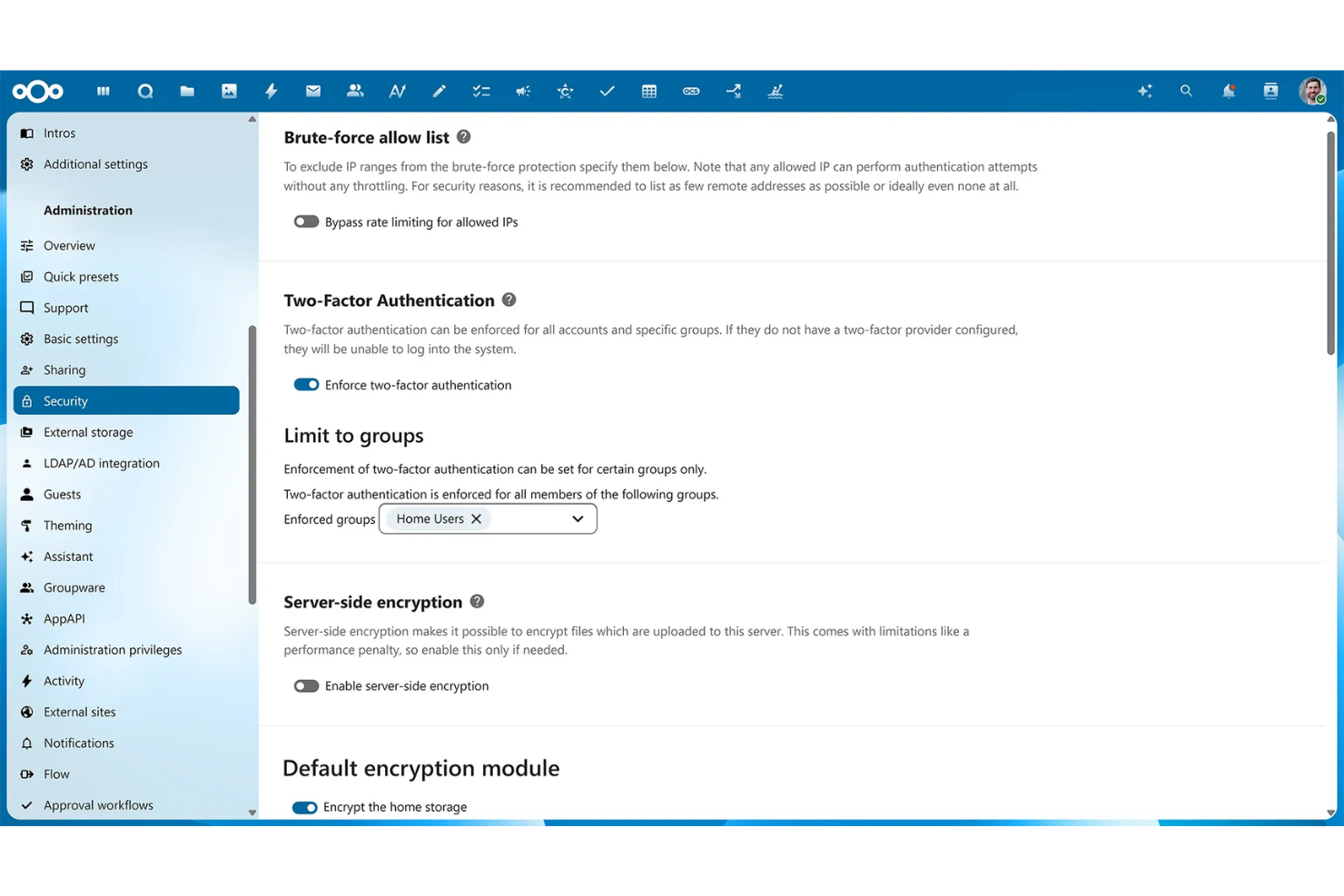Nextcloud screenshot - 10 beste alternatieven voor Google Drive in 2026