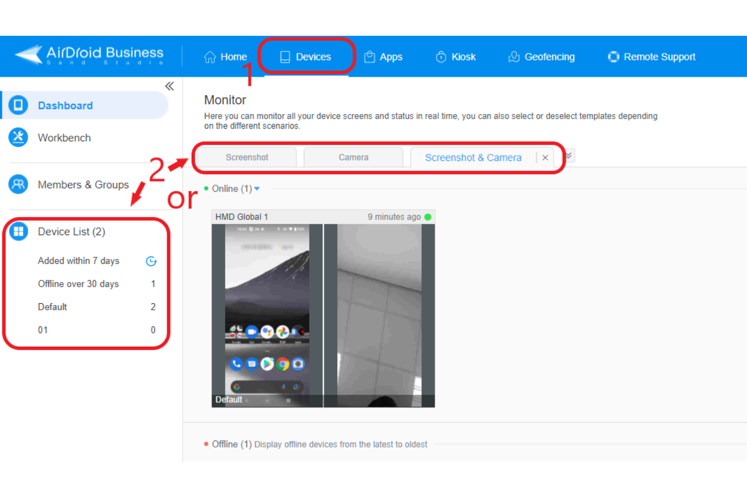 AirDroid Business screenshot - 10 beste softwareoplossingen voor Android-apparaatbeheer in 2026