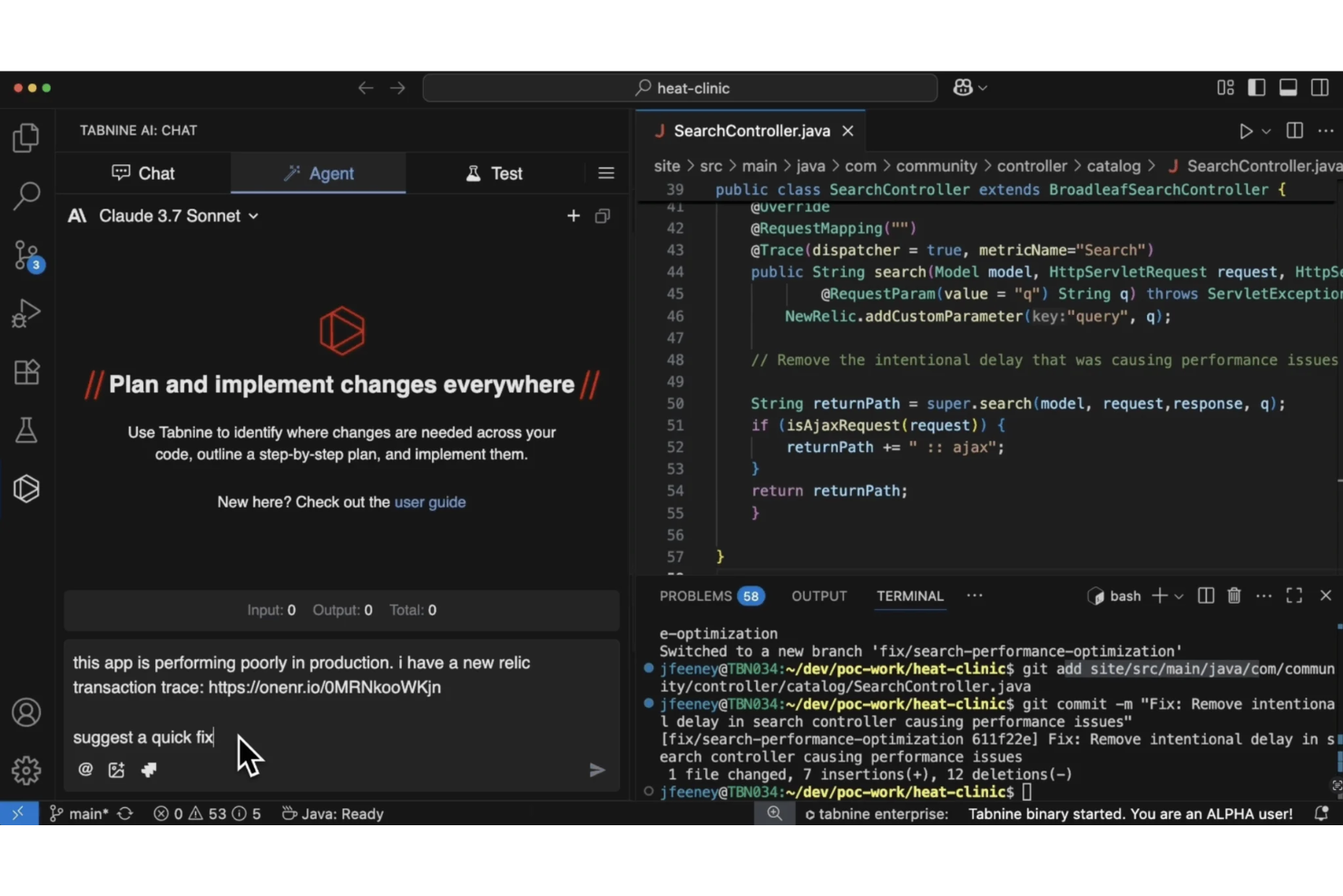 Tabnine screenshot - 10 beste tools voor ontwikkelaarsproductiviteit in 2026