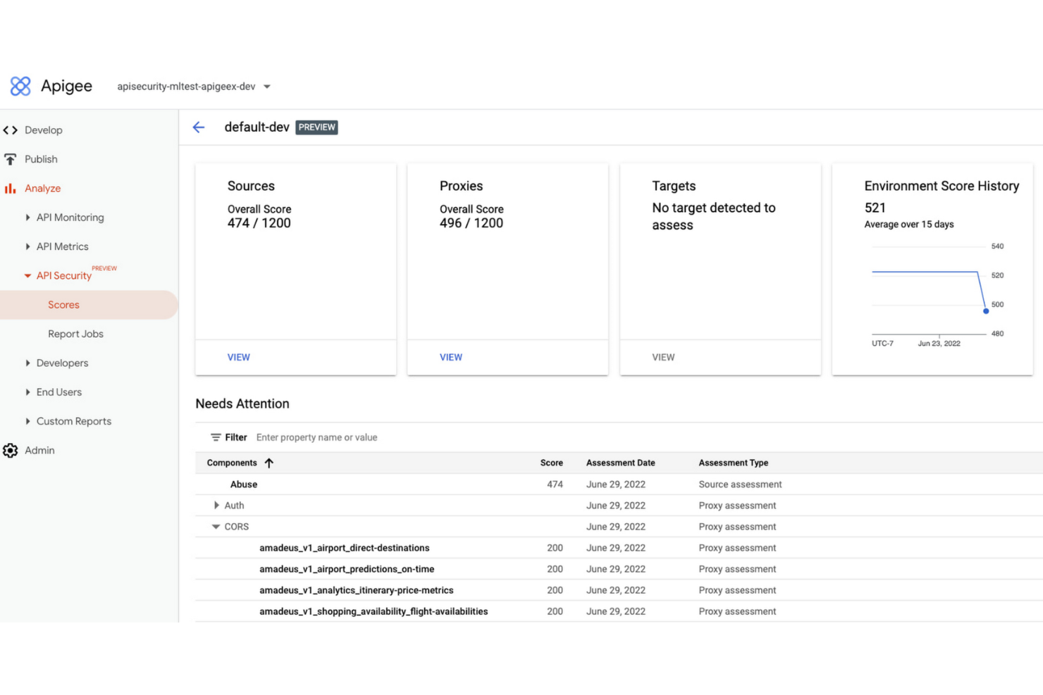 Google Apigee screenshot - 10 beste API-beheerplatforms voor meerdere gateways in 2026