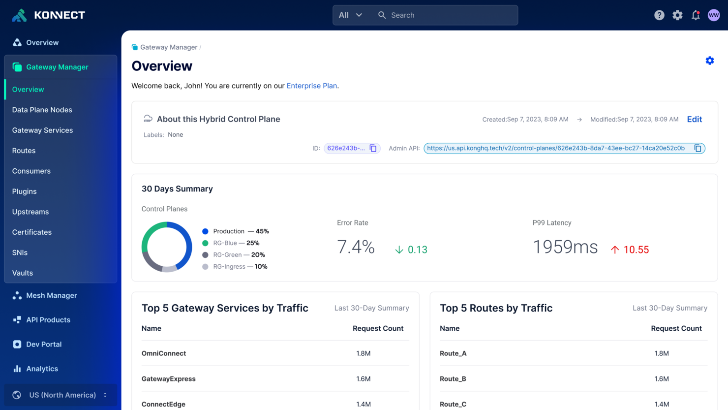 Kong screenshot - 10 beste API-beheerplatforms voor meerdere gateways in 2026