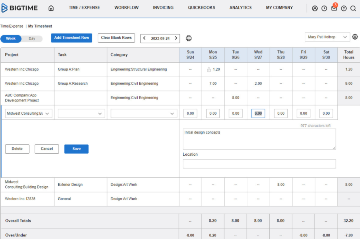 BigTime screenshot - 10 beste softwareoplossingen voor financieel IT-beheer in 2026
