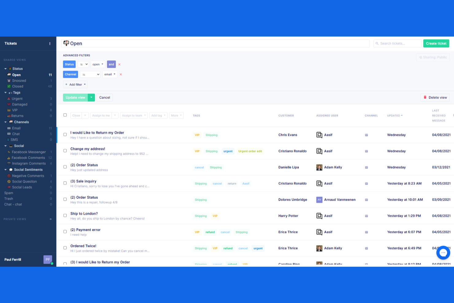 Gorgias screenshot - 10 beste Help Scout-alternatieven voor 2026