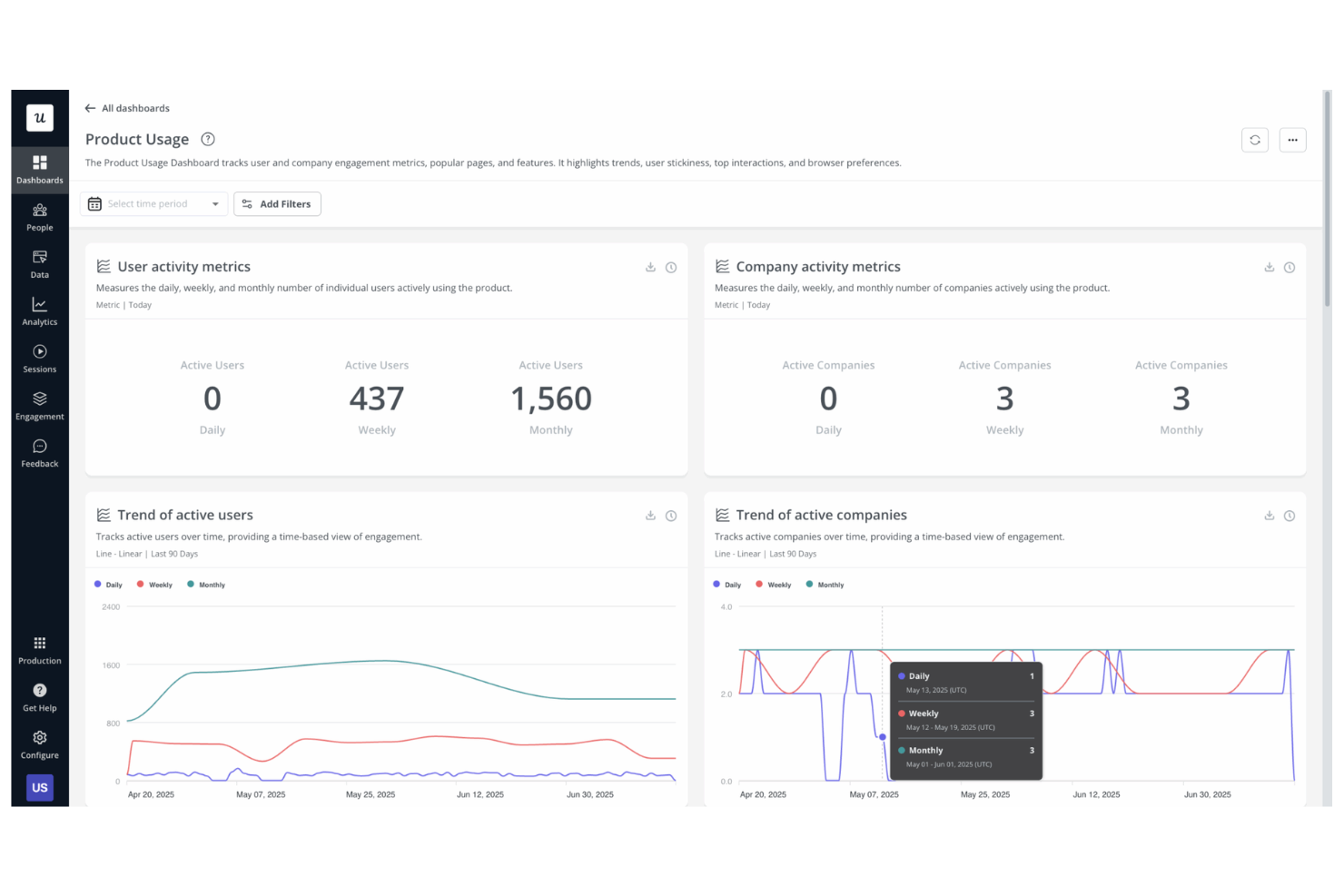 Userpilot screenshot - 10 beste platforms voor digitale adoptie in 2026