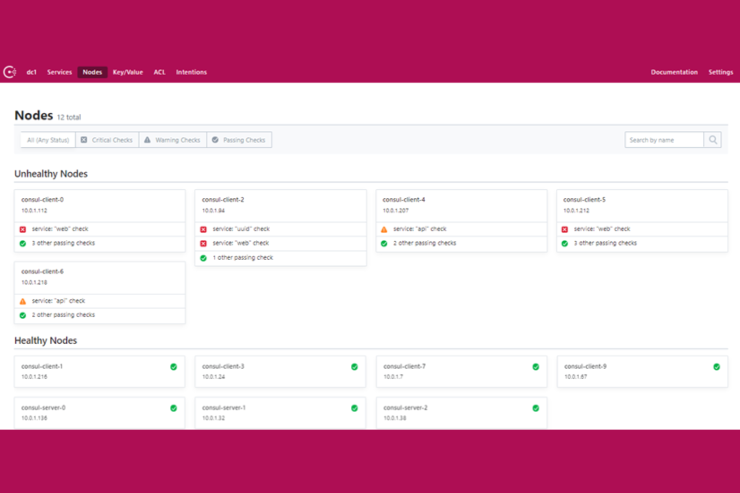 Consul screenshot - 10 beste configuratiebeheertools in DevOps beoordeeld in 2026