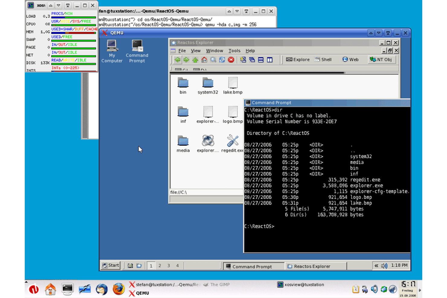QEMU screenshot - 10 beste VirtualBox-alternatieven voor 2026