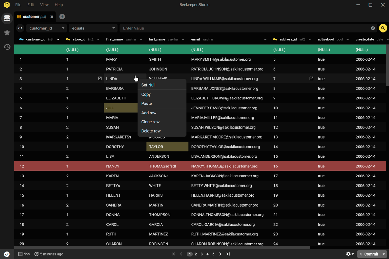 Beekeeper Studio screenshot - 10 alternatieven voor MySQL Workbench voor 2026
