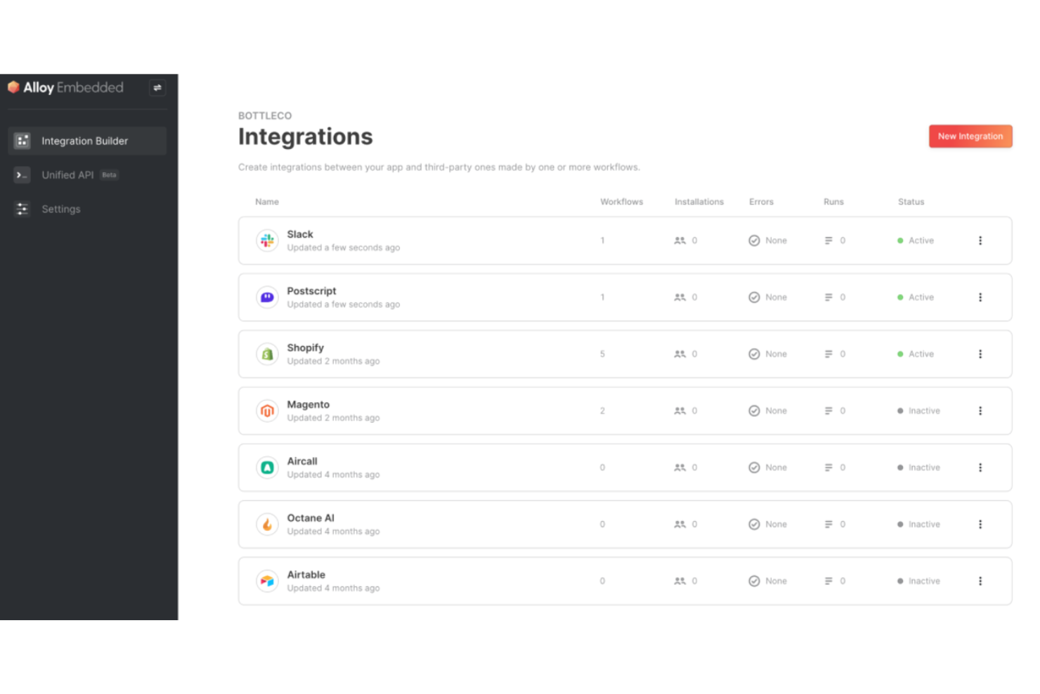 Alloy Automation screenshot - 10 beste ingebedde iPaaS-software beoordeeld in 2026