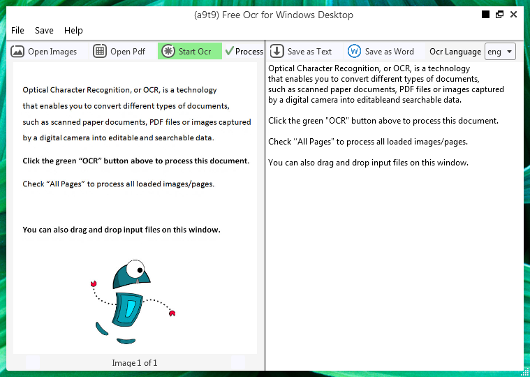Tesseract OCR screenshot - 10 beste OCR-tools beoordeeld in 2026