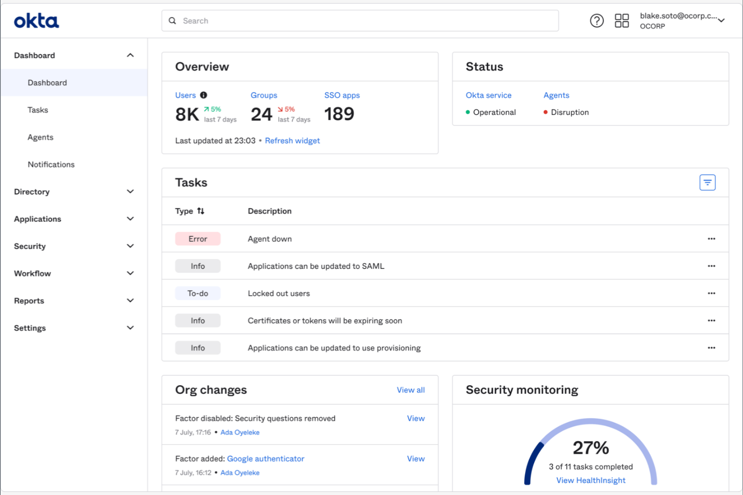Okta screenshot - 10 beste IAM-hulpmiddelen beoordeeld in 2026