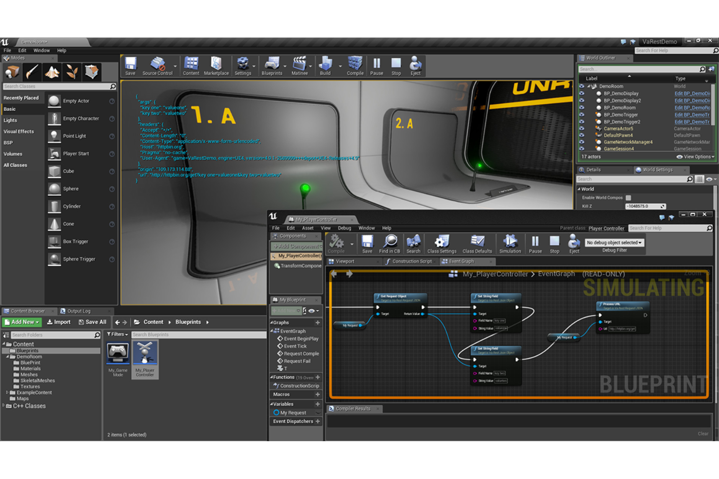 Unreal Engine screenshot - 10 Beste gratis software voor gameontwikkeling beoordeeld in 2026