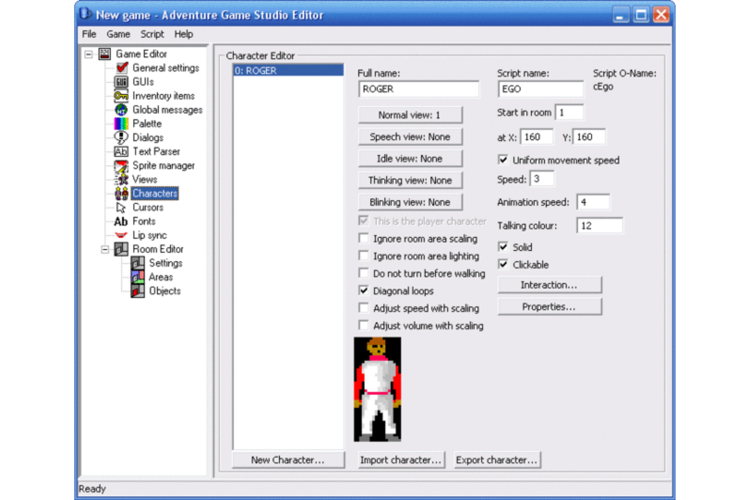 Adventure Game Studio (AGS) screenshot - 10 Beste gratis software voor gameontwikkeling beoordeeld in 2026