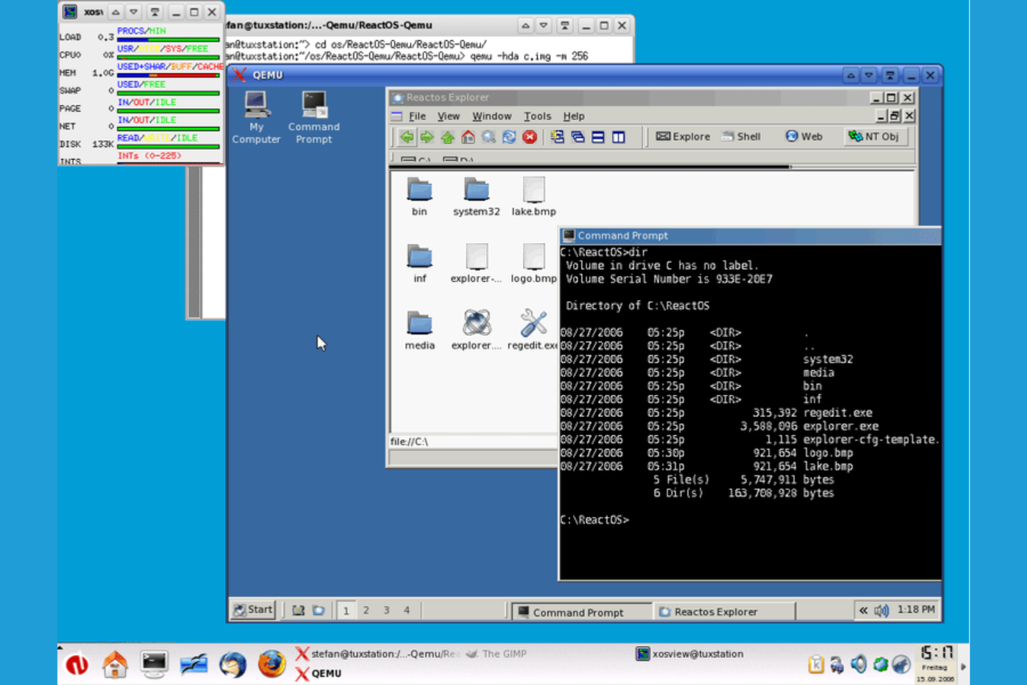 QEMU screenshot - 10 beste gratis software voor virtuele machines beoordeeld in 2026
