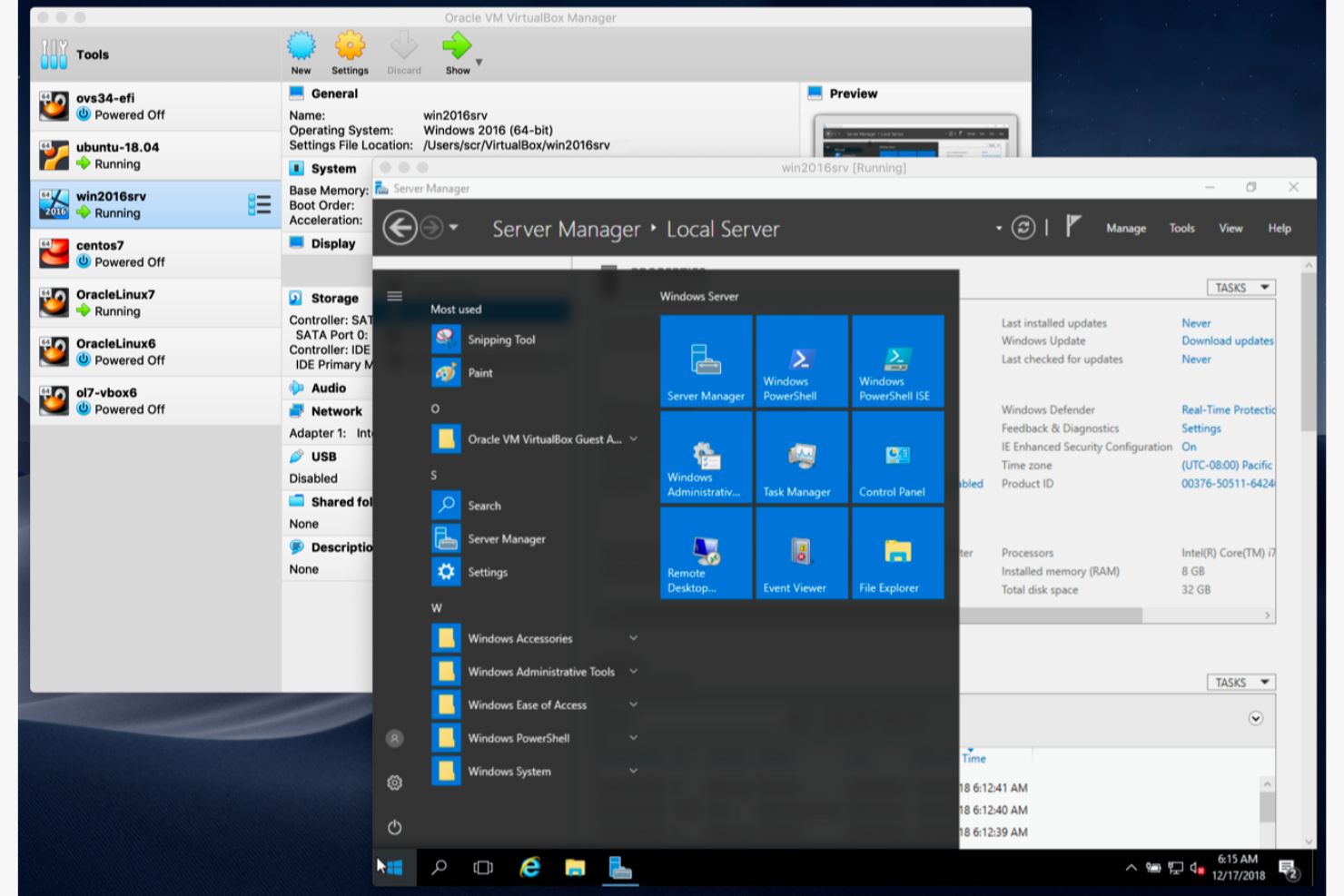 Oracle VirtualBox screenshot - 10 beste gratis software voor virtuele machines beoordeeld in 2026