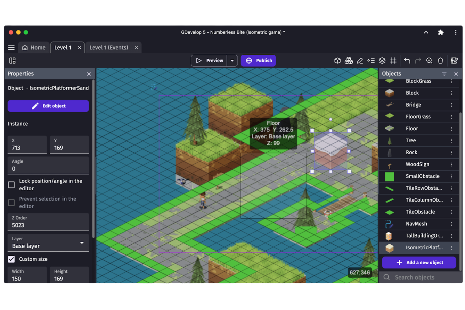 GDevelop screenshot - 10 Beste gratis software voor gameontwikkeling beoordeeld in 2026