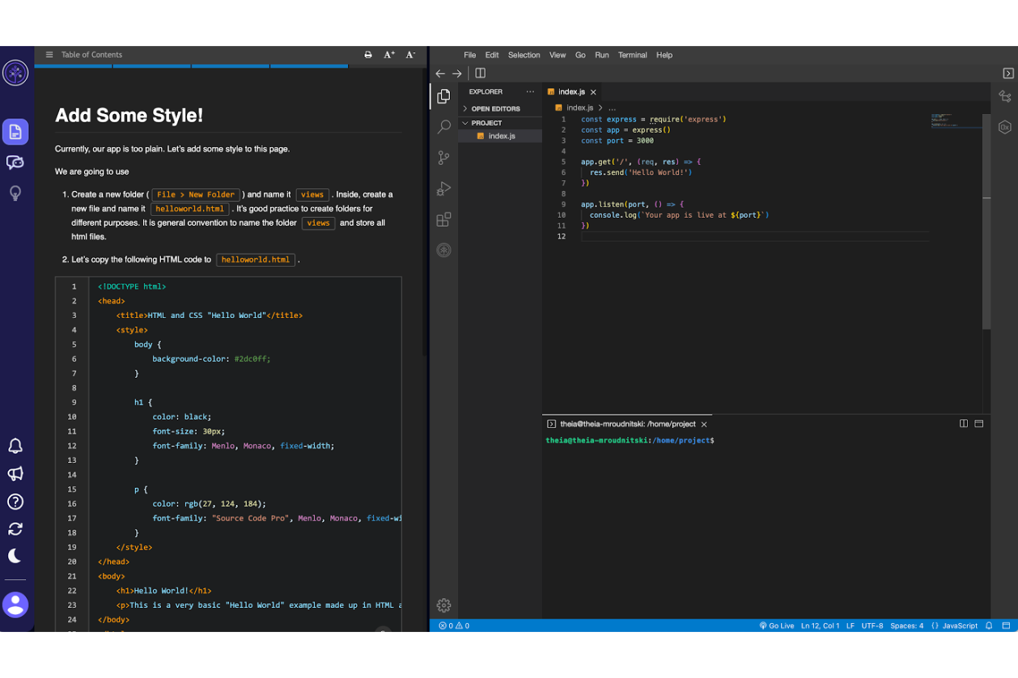 Skills Network Cloud IDE screenshot - 10 beste cloudontwikkelomgevingen beoordeeld in 2026