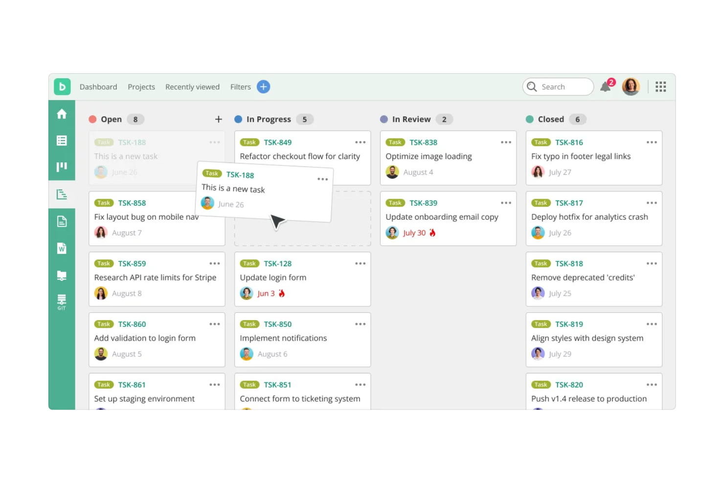 Backlog screenshot - 10 beste tools voor agile vereistenbeheer beoordeeld in 2026