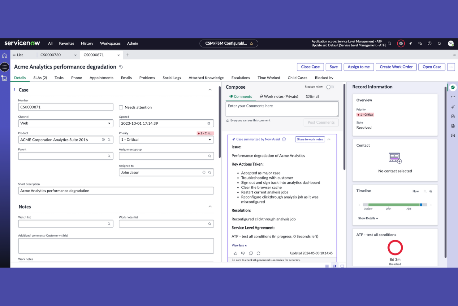 ServiceNow Customer Service Management screenshot - 10 Beste alternatieven voor Freshdesk beoordeeld in 2026