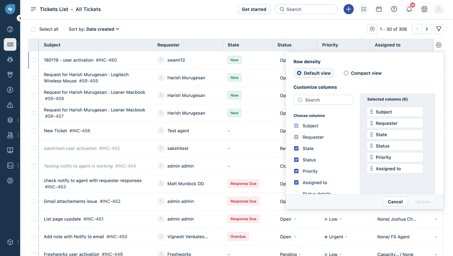 Freshservice screenshot - 10 beste gratis helpdesksoftware beoordeeld in 2026