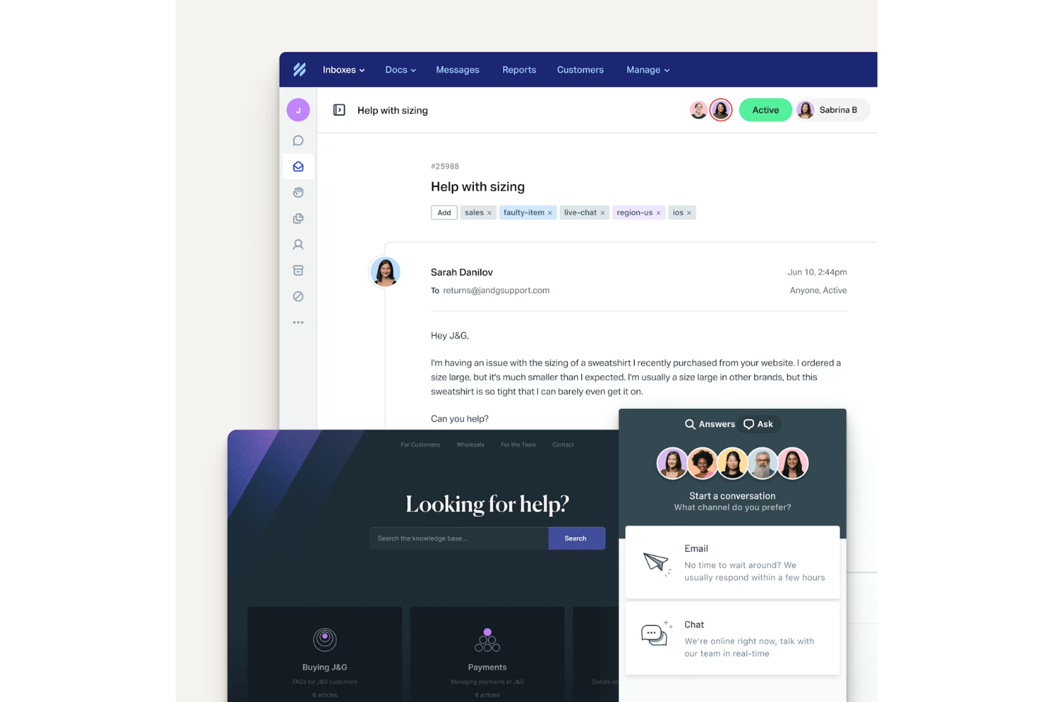 Help Scout screenshot - 10 beste gratis helpdesksoftware beoordeeld in 2026