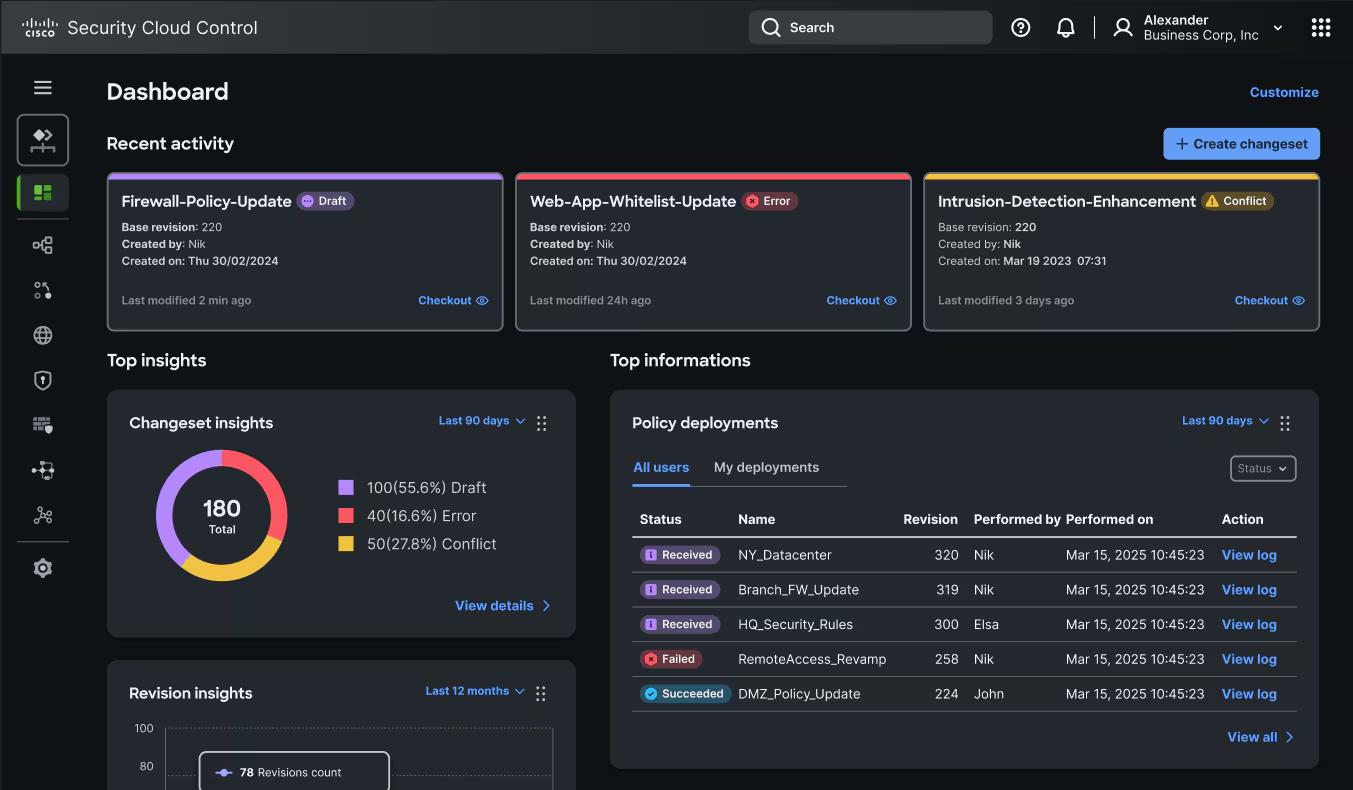Cisco screenshot - 10 beste cyberbeveiligingstools voor ondernemingen beoordeeld in 2026