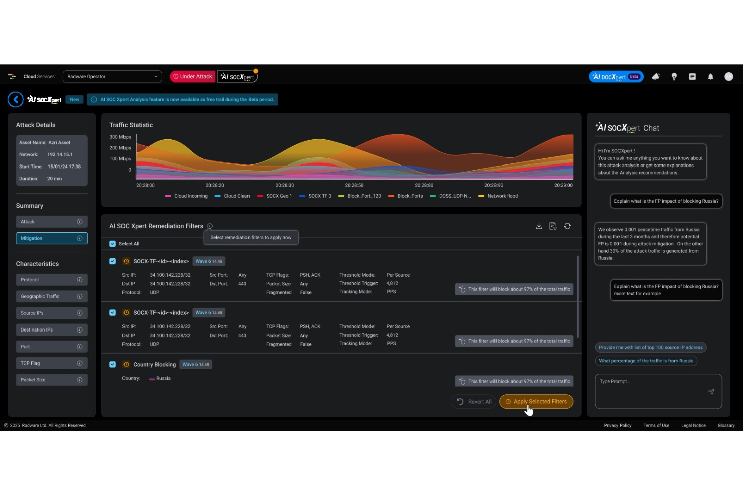 Radware screenshot - 10 beste AI-hulpmiddelen voor cyberbeveiliging beoordeeld in 2026