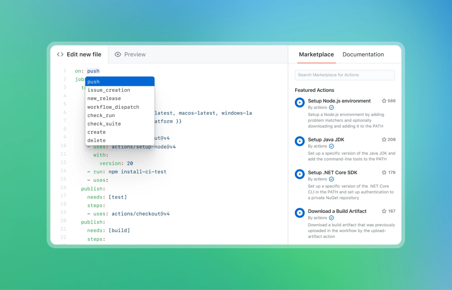 GitHub Actions screenshot - 10 beste DevOps-levenscyclustools beoordeeld in 2026