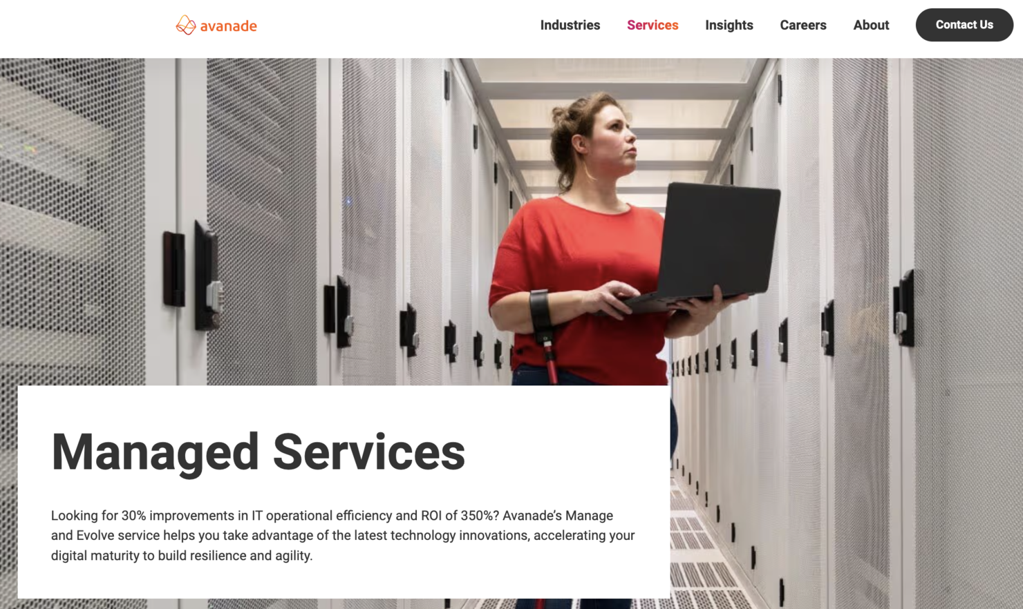 Avanade screenshot - 10 beste Azure-beheerde serviceproviders beoordeeld in 2026